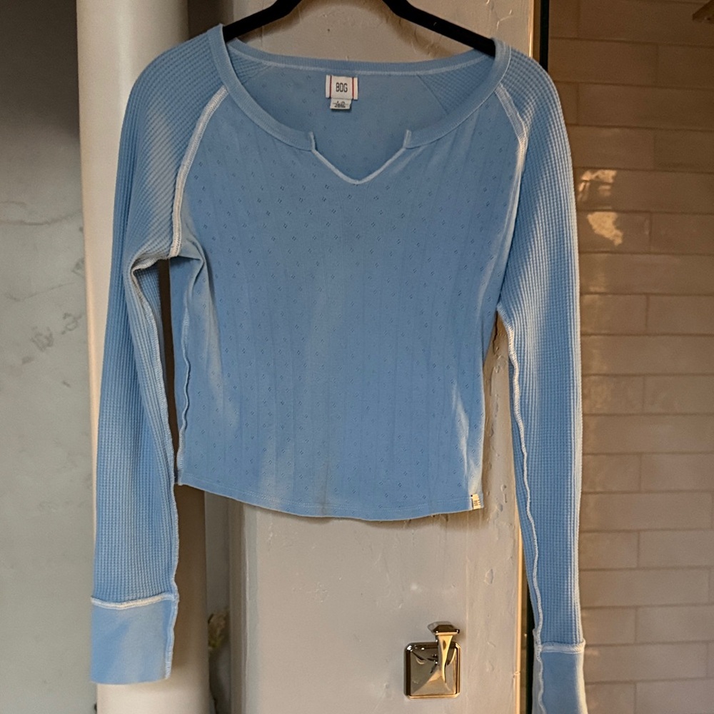 BDG Sky Blue Long Sleeve Tee